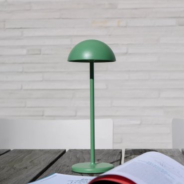 Lucide Joy - oplaadbare tafellamp - Ø 12 x 32 cm - 1,5W dimbare LED incl. - IP54 - groen