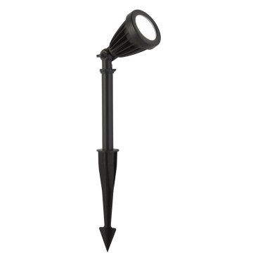 Searchlight Spikey II - grondspot op piek - 14 x 46 cm - 12W LED incl. - IP54 - zwart