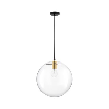 Nova Luce Mirale - hanglamp - Ø 25 x 181 cm - goud en zwart