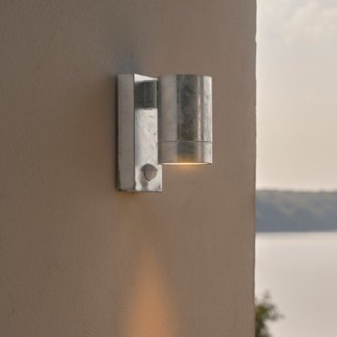 Nordlux Tin Maxi Sensor - buiten wandverlichting - Ø 7,6 x 16,3 cm - IP54 - gegalvaniseerd