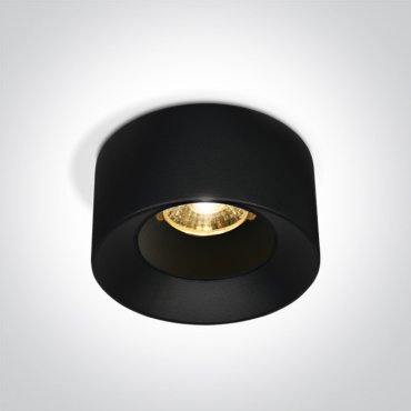 ONE Light Recessed Spots Fixed LED - inbouwspot - Ø 84 mm, Ø 72 mm inbouwmaat - 12W LED incl. - zwart
