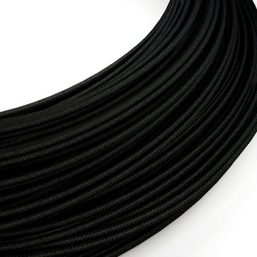 Creative Cables - textielsnoer voor max. 48V en 2A - per 100 cm - zwart