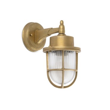 Faro Nahir - wandverlichting - 12 x 20 x 23 cm - IP44 - messing