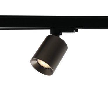 Artdelight Megano - railspot 3-fase rail - Ø 7 x 13 cm - licht brons