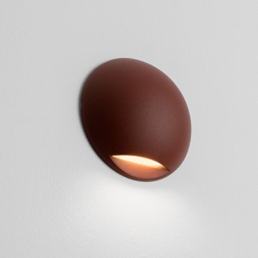 Nova Luce Passo - buiten wandverlichting - Ø 12 x 4 cm - 3W LED incl. - IP65 - corten