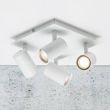 Nordlux Frida - opbouwspot 4L - 23 x 23 x 11,5 cm - wit