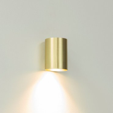 Artdelight Roulo1 - wandverlichting - Ø 6,4 x 9 cm - mat goud