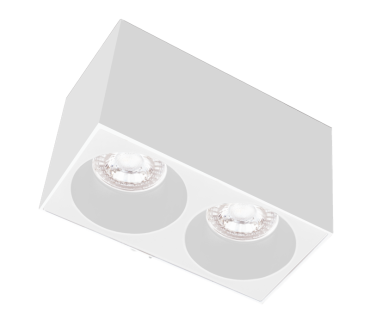 Century Italia Essenza Cube - opbouwspot 2L - 16 x 8 x 9,8 cm - wit
