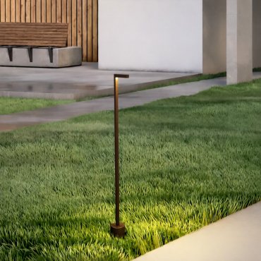 Nova Luce Pipe - tuinpaal - 11 x 94,5 cm - 5W LED incl. - IP65 - corten