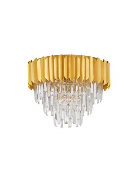 Nova Luce Magnolia - plafondlamp - Ø 50 x 39,5 cm - goud
