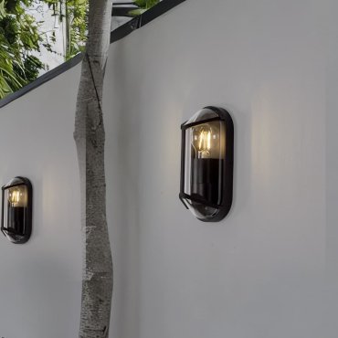 Nova Luce Amel - buiten wandverlichting - 9,5 x 23 x 9 cm - IP65 - donker antraciet