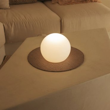 New Garden Buly 20 - tafellamp met kabel - Ø 20 x 17,5 cm - 3W LED incl. - doorschijnend limoen