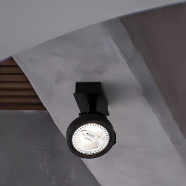 Nova Luce Thomas - opbouwspot - 6 x 19 x 14,5 cm - zwart