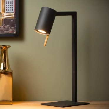 Lucide Lesley - tafellamp - 48,5cm - zwart