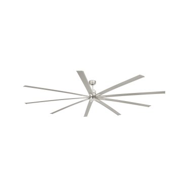 Faro Manhattan - plafondventilator met licht en afstandsbediening - Ø 244 cm - 16W dimbare LED incl. - satijn nikkel
