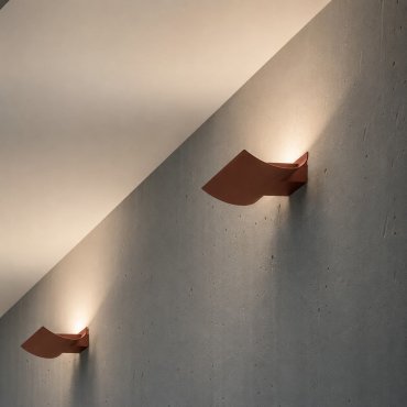 VK Lighting Cape - wandlamp buiten - 19,4 x 30 x 4,3 cm - 10W LED incl. - IP65 - roestbruin