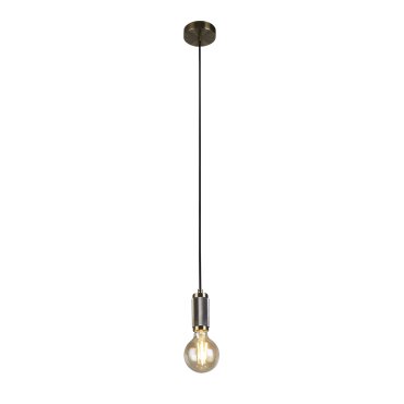 Searchlight - hanglamp - Ø 10 x 300 cm - messing en goud
