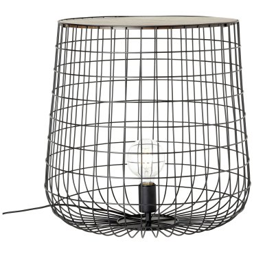 SHOWROOMMODEL - Brilliant Priam - vloerlamp / tafeltje - Ø 50 x 48 cm - hout