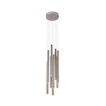 Maxlight Organic - hanglamp - Ø 20 x 183 cm - 10 x 1W dimbare LED incl. - chroom