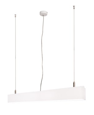 Lichtkoning Linear - hanglamp - 57 x 5 x 200 cm - 18W LED incl. - wit - witte lichtkleur