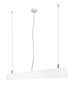 Lichtkoning Linear - hanglamp - 57 x 5 x 200 cm - 18W LED incl. dimbaar - wit - warm witte lichtkleur
