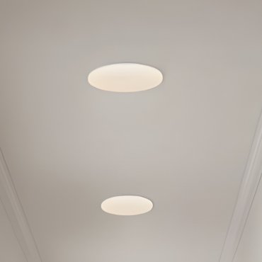 Nordlux Vic - plafondlamp - Ø 22 x 4 cm - 18W LED incl. - IP21 - wit - warm witte lichtkleur (3000K)
