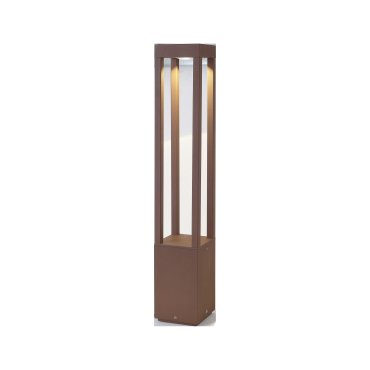 Faro Agra - tuinpaal - 10,8 x 10,8 x 65 cm - 9W LED incl. - IP55 - roestbruin