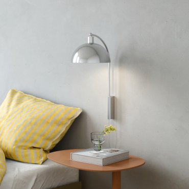 Nordlux Ellen - wandverlichting met schakelaar - 26 x 26 x 43 cm - chroom
