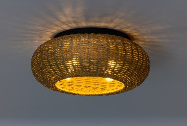 ETH Nina - plafondlamp - Ø 50 x 25 cm - bruin
