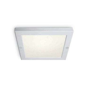 ONE Light Ultra Slim LED Panel Plafo - plafondverlichting - 22 x 22 x 1,8 cm - 18W LED incl. - IP40 - wit - warm witte lichtkleur