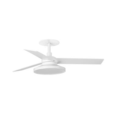 Faro Rudder Tak 3 S -  plafondventilator met licht en inbouwrozet - Ø 106 cm - mat wit - 4000K