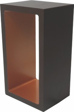 Artdelight Corridor - tafellamp - 18,2 x 10 x 8 cm - 3 stappen dimmer - 6W LED incl. - IP40 - bruin en goud