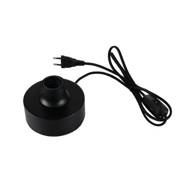 Artdelight Round - tafellamp - Ø 12 x 8,5 cm - zwart