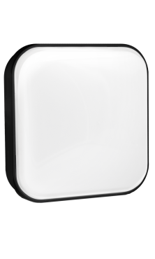 Century Italia Simply - wand/plafondlamp - 22 x 7,3 x 22 cm - 24W LED incl. - IP65 - zwart