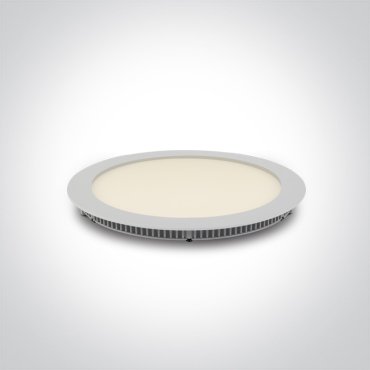 ONE Light Round Recessed Panels - inbouw plafondverlichting - Ø 22,3 x 2,2 cm - 18W LED incl. - IP40 - wit - CCT