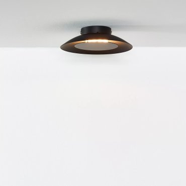Lucide Foskal - plafondverlichting - Ø 21,5 x 5,2cm - 6W LED incl. - zwart