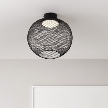 Nova Luce Kinetic - plafondlamp - Ø 40 x 40 cm - 19W LED incl. - mat zwart