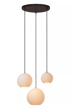 Lucide Bina - hanglamp 3L - Ø 40 x 155 cm - wit