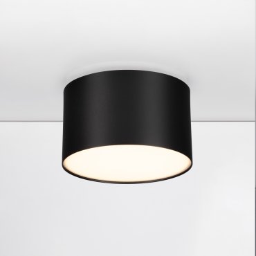 Nova Luce Marsa - plafondlamp - Ø 11 x 6,5 cm - 10W LED incl. - zandzwart