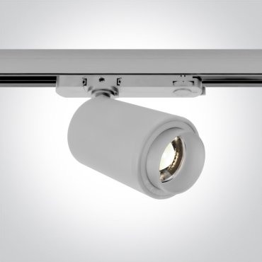 ONE Light COB Zoomable Cylinder - rail spot - Ø 8,5 x 13,5 cm - 30W LED incl. - wit