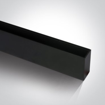 ONE Light magnetisch railsysteem MIDI - opbouwprofiel - 1 meter - 5,5 x 2,7 cm - DALI dimbaar - zwart