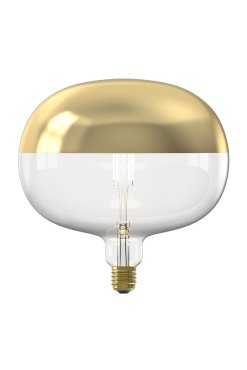 Calex Boden Top Mirror LED lamp - Ø 22 x 22,5 cm - E27 - 6W dimbaar - 1800K - goud