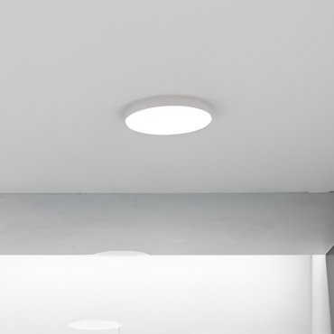 Nordlux Sóller 17 - plafondlamp - Ø 17,9 x 2,5 cm - 9,5W dimbare LED incl. -  IP44 - wit