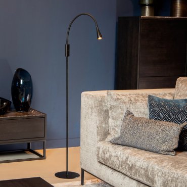 Lucide Zozy - staanlamp -  Ø 22 x 145 cm - 3 stappen dimbaar - 4W LED incl. - zwart