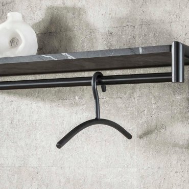 Vico Tubra -  kleerhanger - 45 x 2 x 20 cm - antraciet