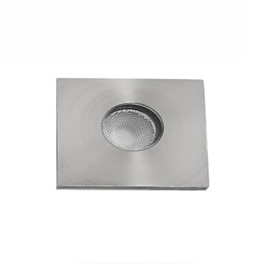 Nova Luce Bang - grondspot voor buiten - 37 x 37 mm, Ø 32 mm inbouwmaat  - 1W LED incl. - IP67 - satijn nikkel