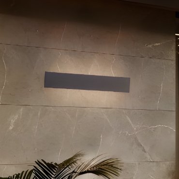 Nova Luce Luna - buiten wandverlichting - 60 x 10 x 4,5 cm - 19W LED incl. - IP65 - zwart
