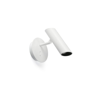 Faro Leo - wandverlichting met schakelaar - Ø 10 x 16 cm - 3,5W LED incl. - mat wit