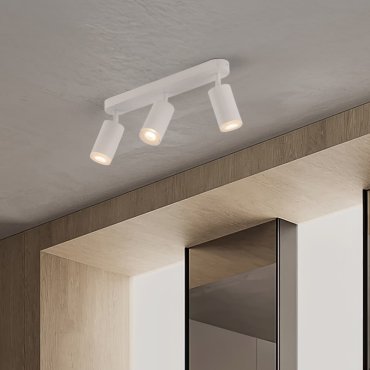 Nova Luce Mao - opbouwspot 3L - 5,5 x 16,5 x 38 cm - IP44 - zandwit