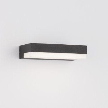 Nova Luce Pure - buiten wandverlichting - 16 x 3,4 x 10,2 cm - 6W LED incl. - IP65 - donker antraciet